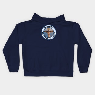 Jesus died so we can eat cheese Kids Hoodie